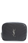 SAINT LAURENT LOULOU MATELASSE LEATHER COSMETICS BAG,5046490J406