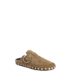 ISABEL MARANT FLAT MIRVIN STUDDED BUCKLE MULE,SD0244-18A024S