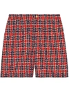 GUCCI TWEED CHECK SHORTS,516615ZKM8012964556