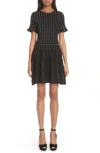 OSCAR DE LA RENTA EMBROIDERED KNIT DRESS,18PN1124PTK