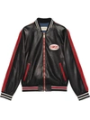 GUCCI LEATHER BOMBER WITH GUCCI POOL PATCH,523526XG64912964814
