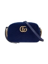 GUCCI GG Marmont velvet small shoulder bag,4476329QIBT12964656