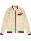 GUCCI FLOWER LACE BOMBER JACKET,518061ZLZ6812964583