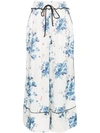 OFF-WHITE X BROWNS FLORAL PRINT WIDE-LEG PYJAMA TROUSERS,OWCA068S18A78211998812971103