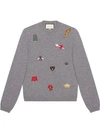 GUCCI Embroidered wool knit sweater,527932X9V5512964799