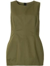 MARNI SLEEVELESS PEPLUM BLOUSE,TTMAW49A00TCR2312865290