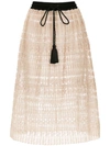 À LA GARÇONNE LACE MIDI SKIRT,118046112903576