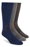 POLO RALPH LAUREN TECH ATHLETIC CREW SOCKS,821063PK