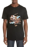 Lanvin Abstract Graphic T-shirt In Black