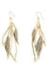 ALEXIS BITTAR FEATHER WIRE EARRINGS,AB82E020