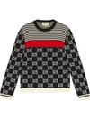GUCCI GG AND STRIPES KNIT SWEATER,496458X9I0712964703