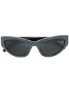 Saint Laurent 215 Grace Embellished Cat-eye Sunglasses In Black