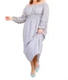 143 Story All Is Well Dress In Opal Gray In Multi