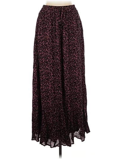 143 Story Casual Skirt In Burgundy