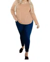 143 Story Every Girl's Favorite Basic Top In Apricot In Orange In Orange