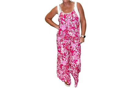 143 Story Floral Jumpsuit In Pink