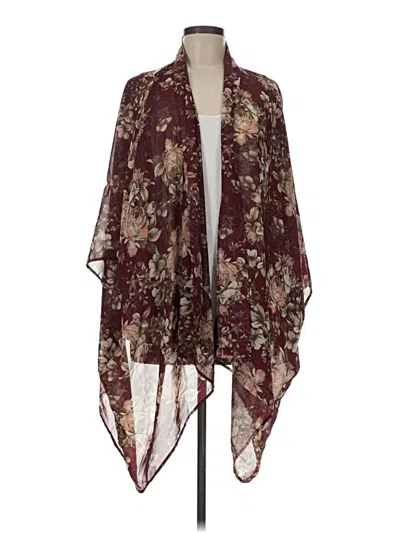 Pre-owned 143 Story Kimono In Burgundy