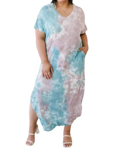 143 Story Pacific Rise Tie Dye Maxi In Purple