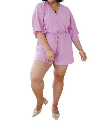 143 Story Promise Romper In Purple