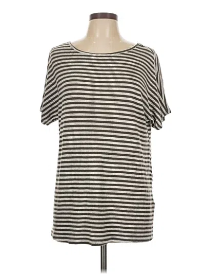 Pre-owned 143 Story Short Sleeve Top Gray Boatneck Tops