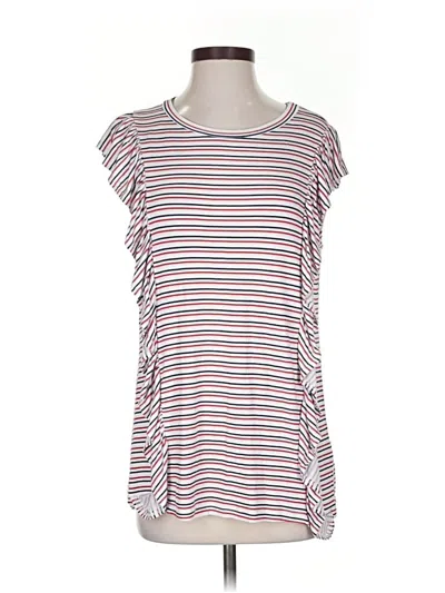 Pre-owned 143 Story Short Sleeve Top Pink Boatneck Tops