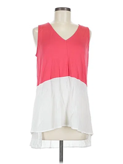 Pre-owned 143 Story Sleeveless Top Pink V-neck Tops