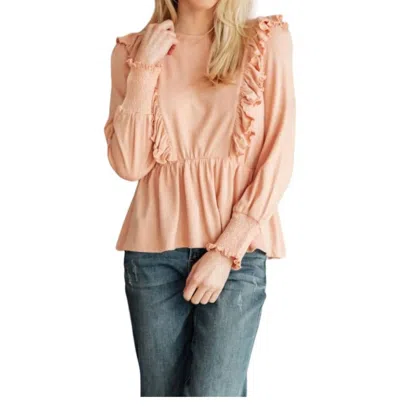 143 Story Sweet Confession Top In Blush In Gold
