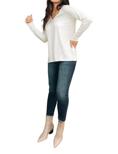 143 Story Tiffany Top In Pearl In White