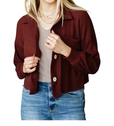 143 Story Wild Is The Wind Shacket In Brown