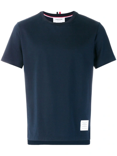 THOM BROWNE SIDE SLIT RELAXED SHORT-SLEEVE TEE,MJS067A0004212559186