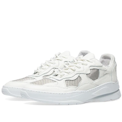 Filling Pieces Colourblock Low Top Sneakers In White