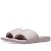 Nike Women's Benassi Jdi Swoosh Slide Sandals From Finish Line In Pink