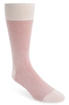 Cole Haan Pique Texture Crew Socks In Petal