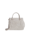 TED BAKER QUILTED BOW LEATHER TOTE - GREY,XC8W-XB2B-VIEIRA