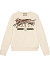 GUCCI GUCCI LOGO SWEATSHIRT WITH LEOPARD,527743X9X9812964597