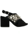 ELENA IACHI EMBELLISHED OPEN-TOE SANDALS,E148712917622