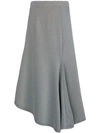 SID NEIGUM striped asymmetric skirt,SKS180412968755