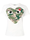 COMME DES GARÇONS PLAY heart print T-shirt,P1T24112965420