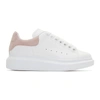 Alexander Mcqueen Suede-trimmed Leather Exaggerated-sole Sneakers In White