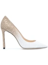 JIMMY CHOO ROMY 100 PUMPS,ROMY100CGD12959661