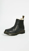 DR. MARTENS' LEONORE SHERPA CHELSEA BOOTS BLACK,DRMAR30099