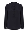 STELLA MCCARTNEY STELLA MCCARTNEY SILK BUTTON-NECK BLOUSE,15015868