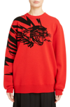 GIVENCHY TIGER WOOL JACQUARD SWEATER,BW903G4Z2Z