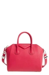 GIVENCHY 'SMALL ANTIGONA' LEATHER SATCHEL - PINK,BB05117012