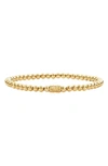 LAGOS CAVIAR GOLD BALL STRETCH BRACELET,05-10285-M