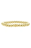 LAGOS CAVIAR GOLD BALL STRETCH BRACELET,05-10286-M