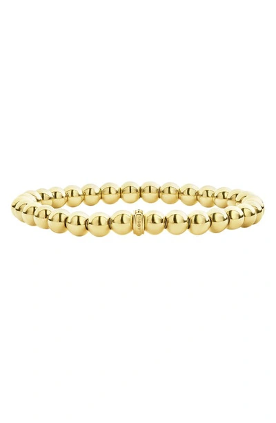 LAGOS CAVIAR GOLD BALL STRETCH BRACELET,05-10286-M