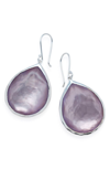 Ippolita Rock Candy Large Teardrop Earrings In Silver/ Periwinkle