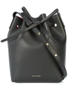 Mansur Gavriel Mini Bucket Bag In Black