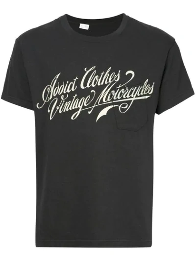 Addict Clothes Japan Logo Print T-shirt In Black